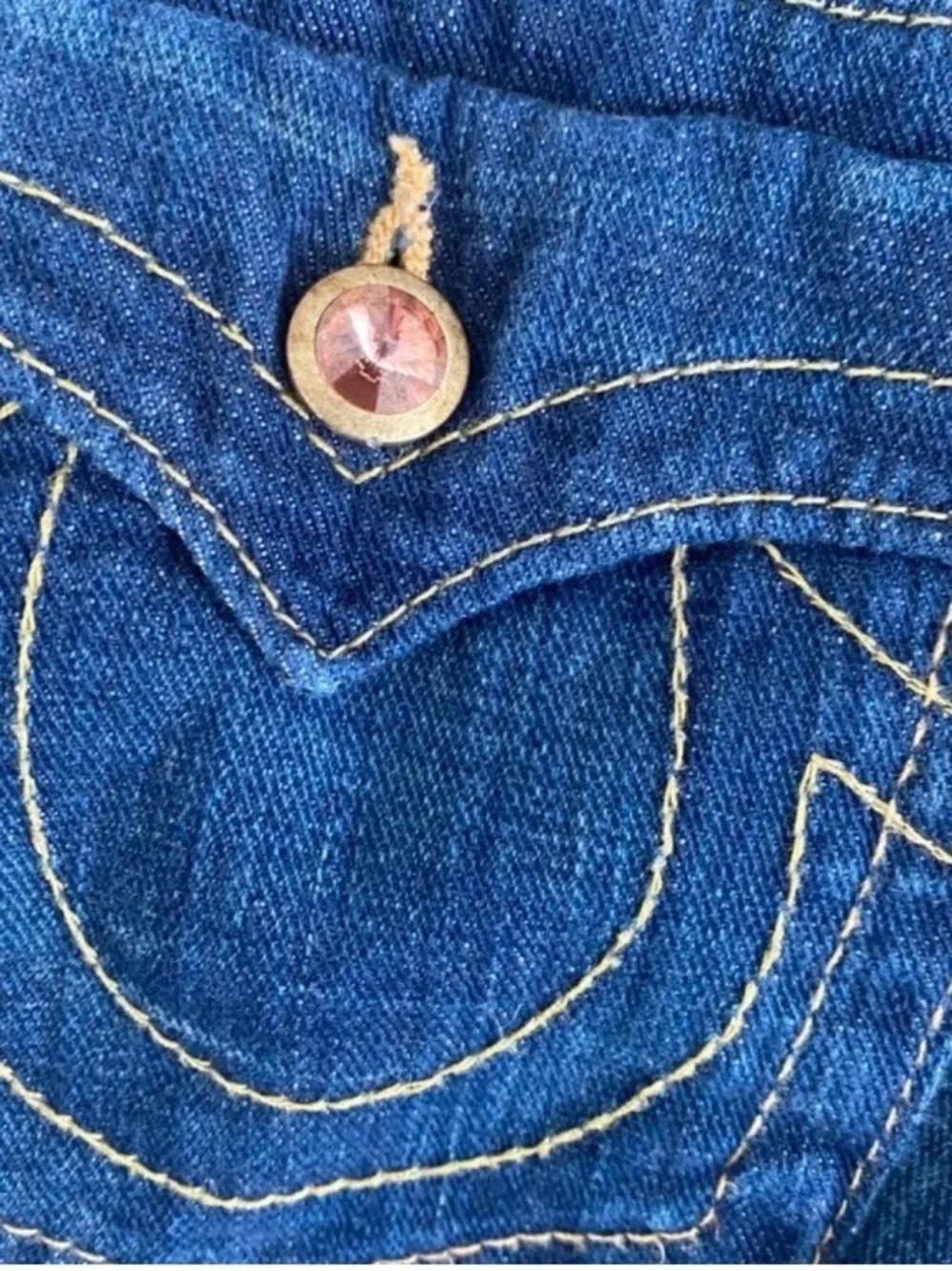 True Religion Dark Indigo Flare Jeans - Picture 5 of 10